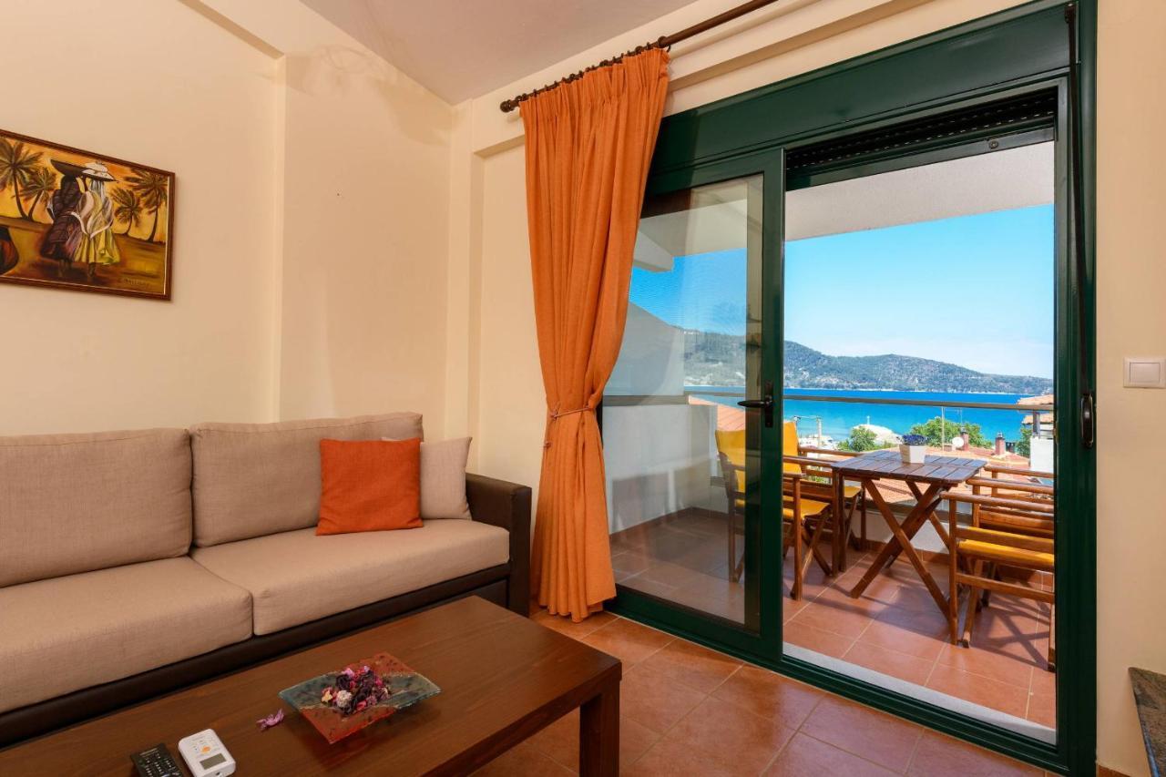 Zoe'S Sea View Apartment Skala Potamia  Luaran gambar