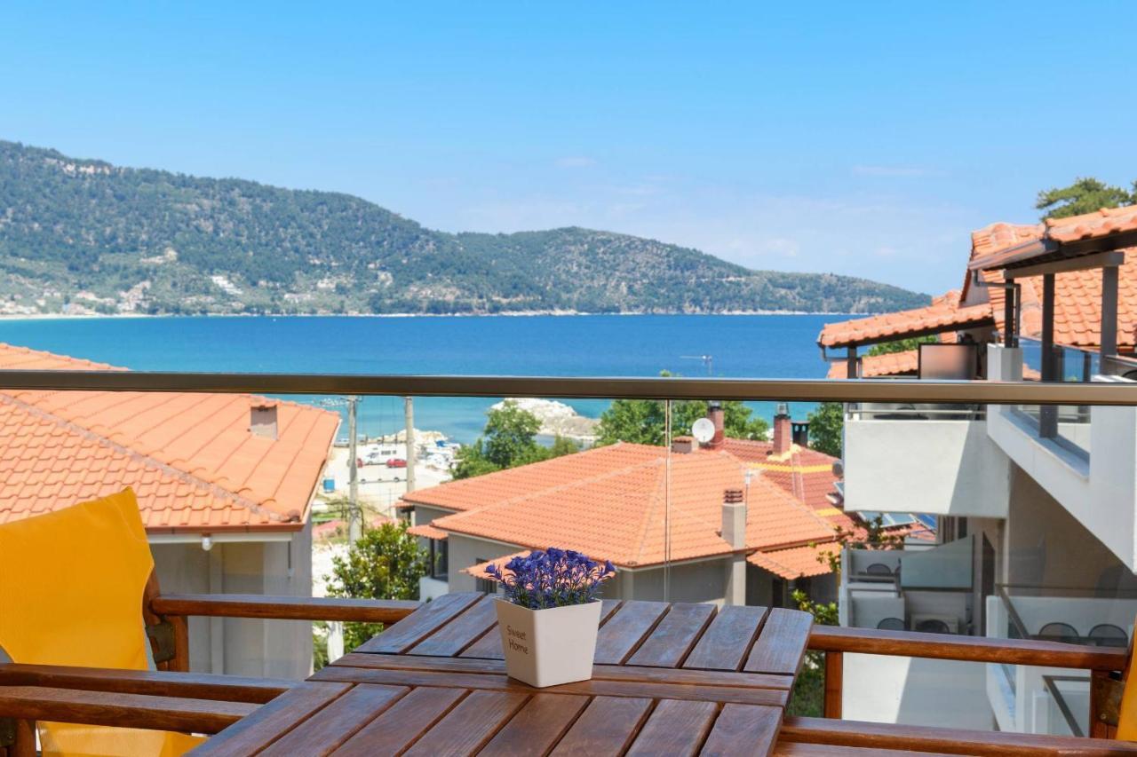 Zoe'S Sea View Apartment Skala Potamia  Luaran gambar