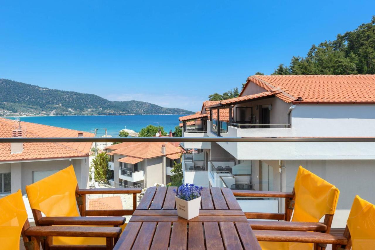 Zoe'S Sea View Apartment Skala Potamia  Luaran gambar